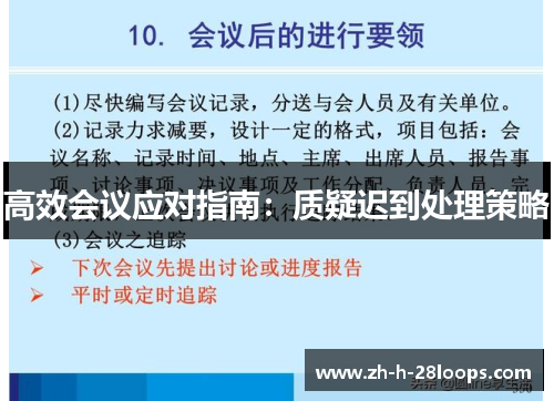 高效会议应对指南：质疑迟到处理策略